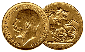 Золотой Соверен, Король Георг V, 1917 г