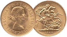 Золотой Соверен, Королева Елизавета II, 1966 год